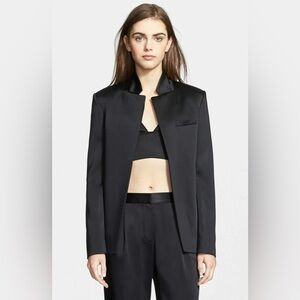 T Alexander Wang Black Satin Blazer